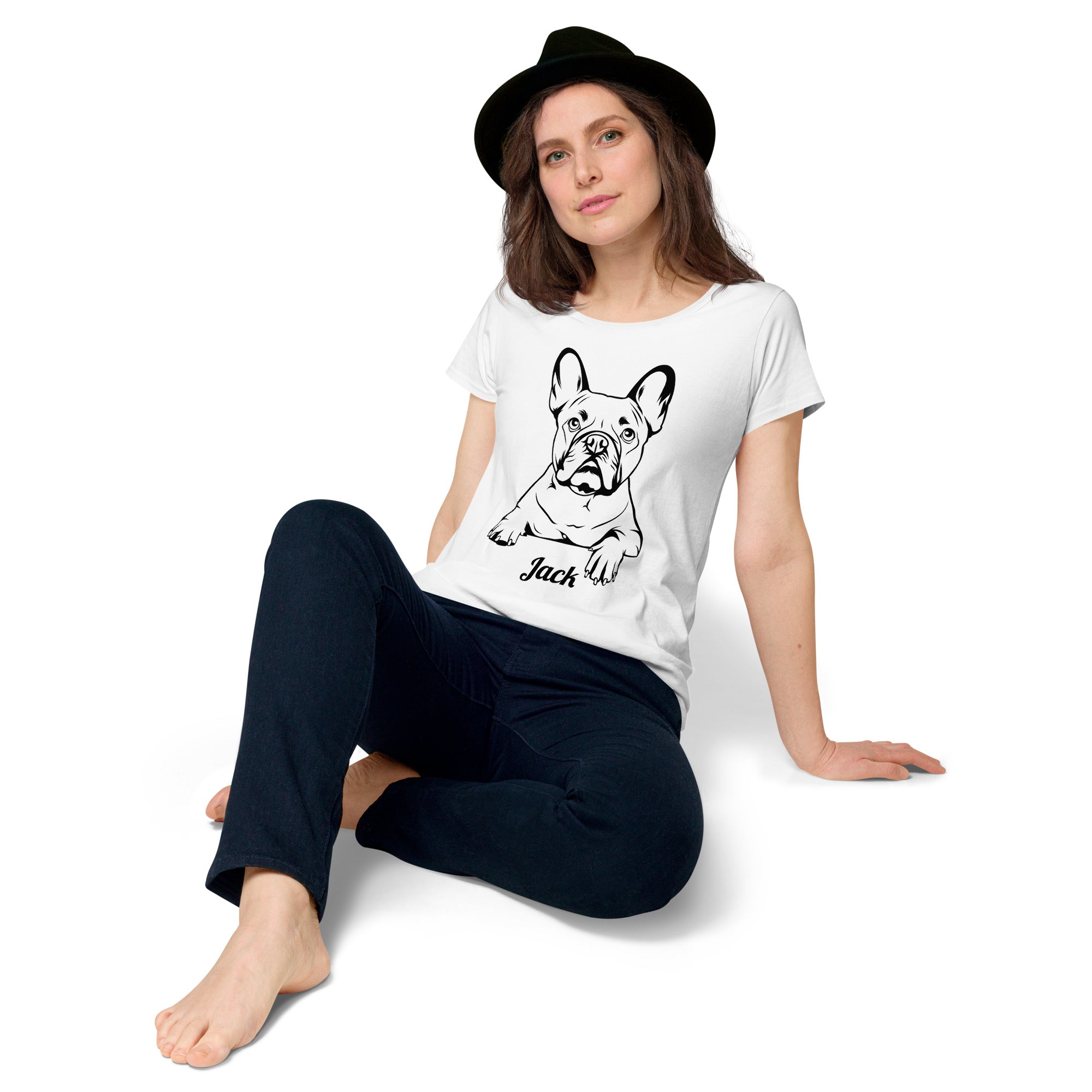Custom Face Art Women's T-Shirt Pet Face T-Shirt (Dog, Cat, Human) (NEXT-DAY prod. avail. at checkout)