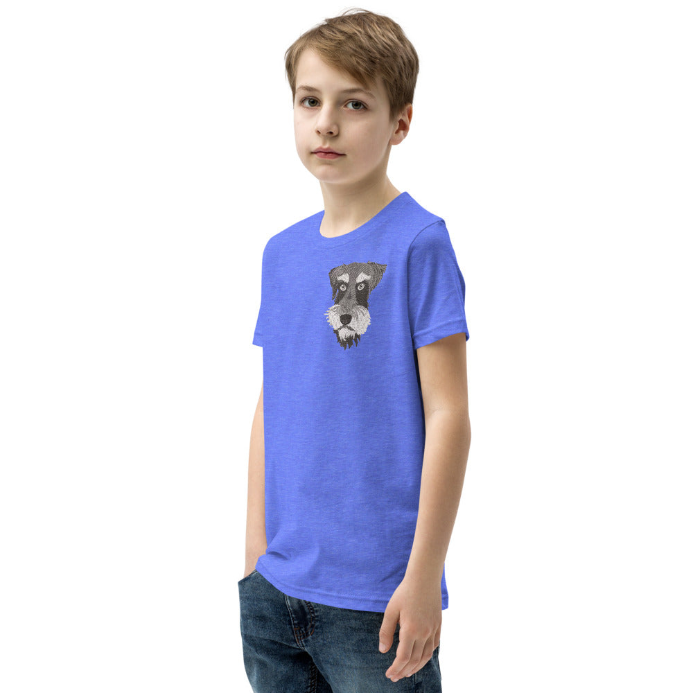 Custom Pet Embroidery - Kid's T-Shirt (NEXT-DAY prod. avail. at checkout) (Dog or Cat only)